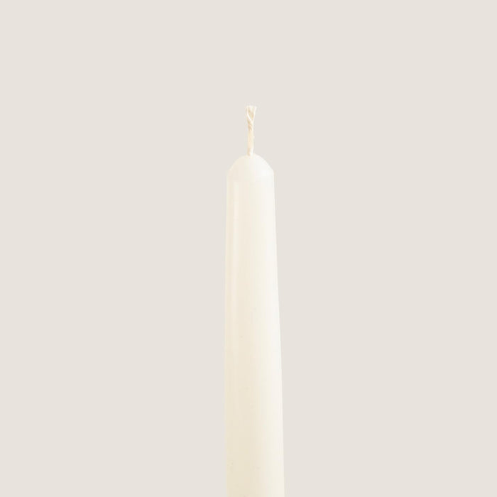 Paraffin Dinner Candle Pack of 2 10 inch Ecru