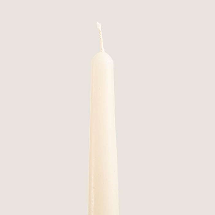 Paraffin Dinner Candle Pack of 2 10 inch Beige