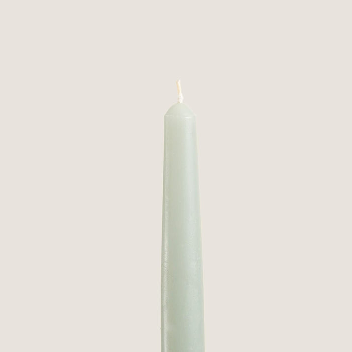 Paraffin Dinner Candle Pack of 2 10 inch Green
