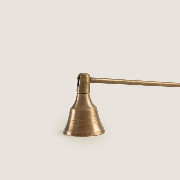 Flare Gold Candle Snuffer with Cream Handle