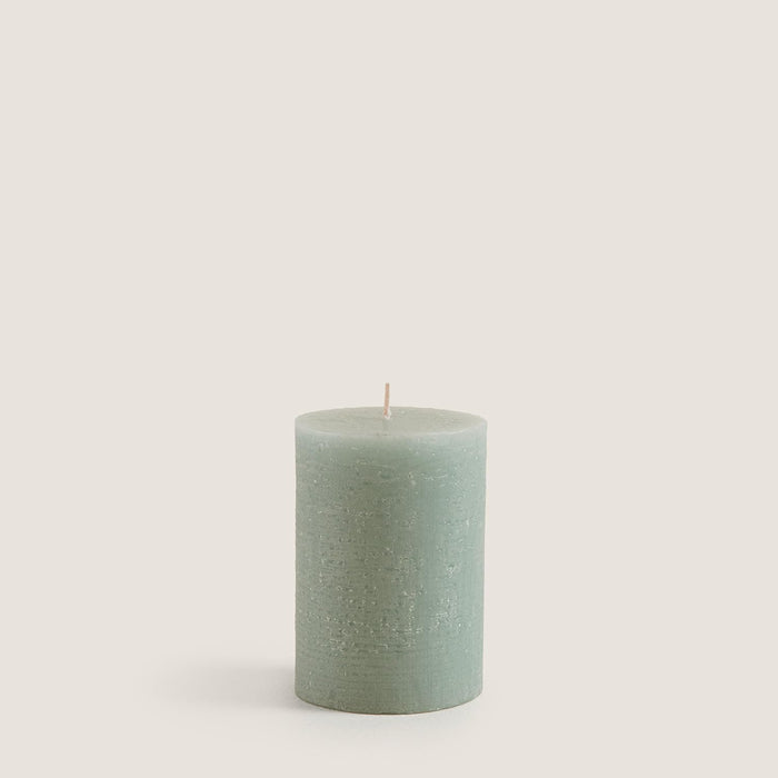 Glacier Pillar Candle 2.75x3.94 inch Green