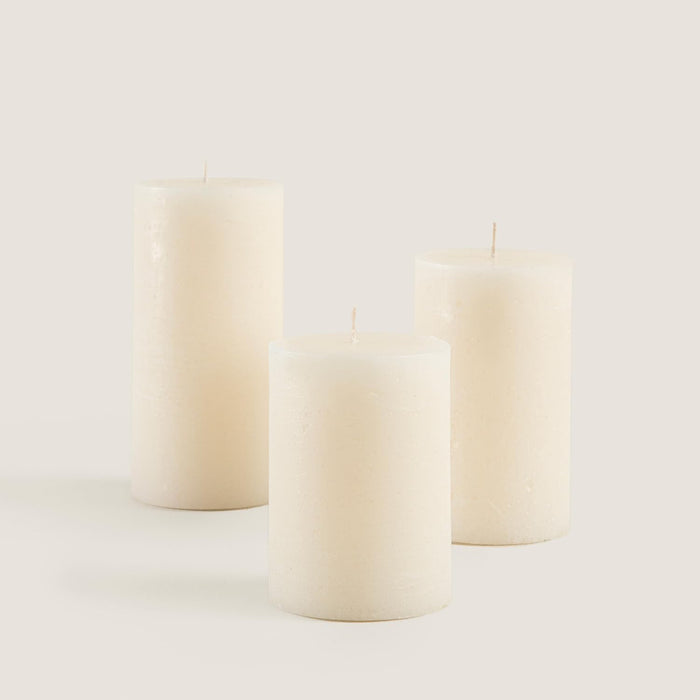 Glacier Pillar Candle 2.75x4.72 inch Smoke Green