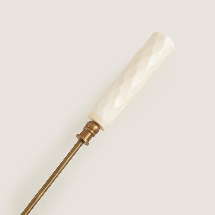 Flare Gold Candle Snuffer with Cream Handle