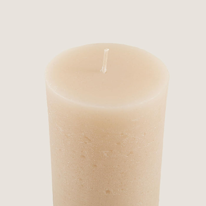 Glacier Pillar Candle 2.75x5.5 inch Beige
