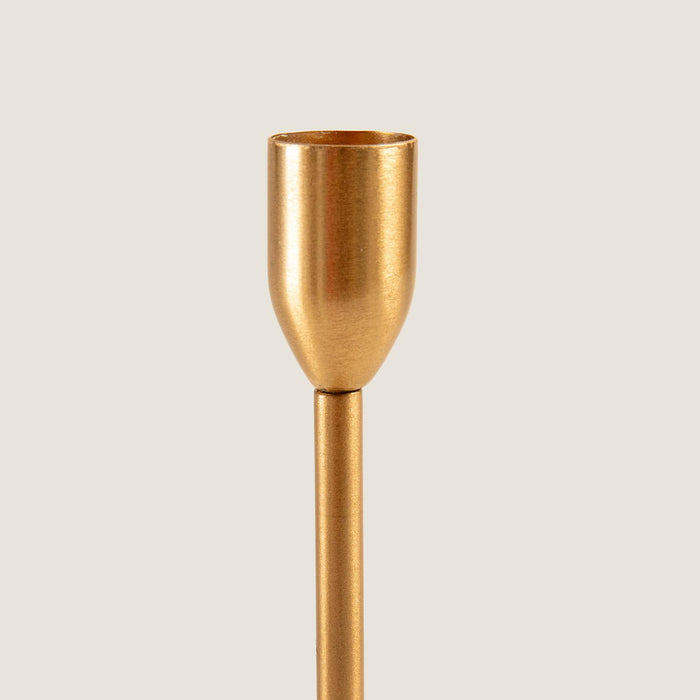 Xepro Gold Taper Candle Stick Holder Small Size