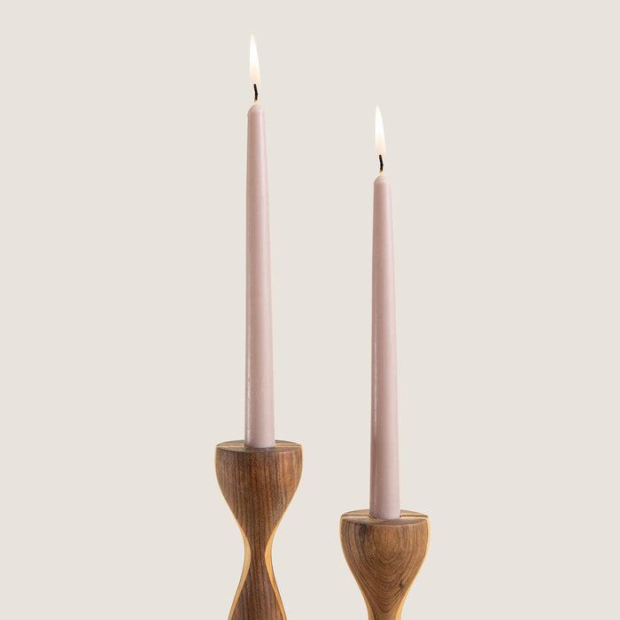 Paraffin Dinner Candle Pack of 2 10 inch Rose