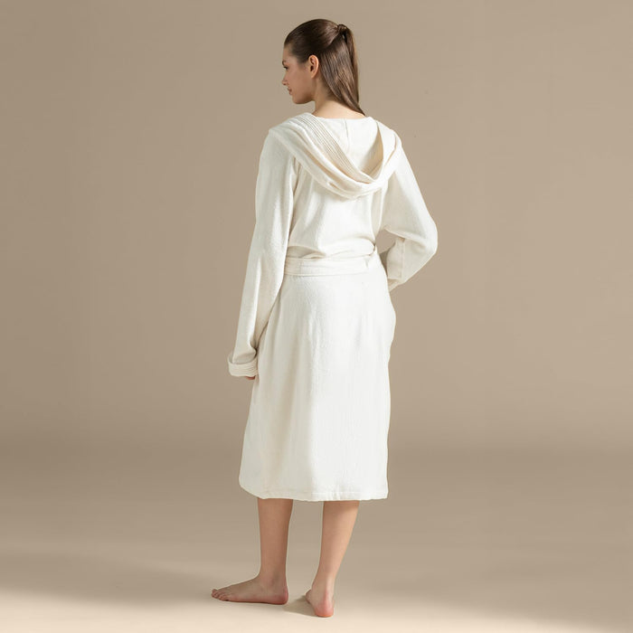Debora Unisex Terry Cloth Bathrobe Ecru