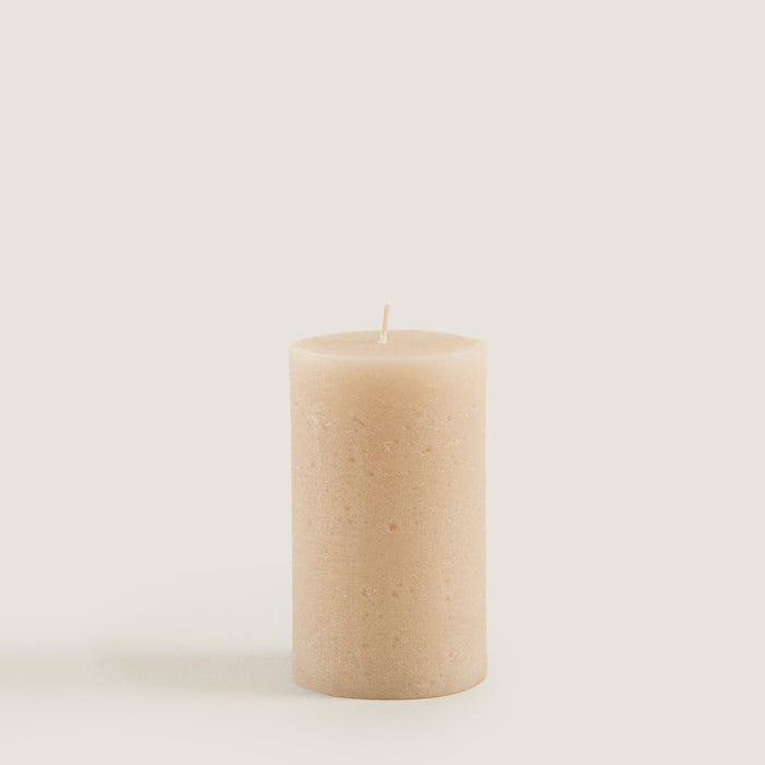 Glacier Pillar Candle 2.75x4.72 inch Beige