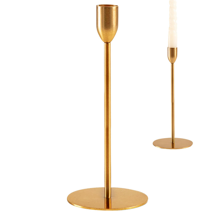 Xepro Gold Taper Candle Stick Holder Small Size