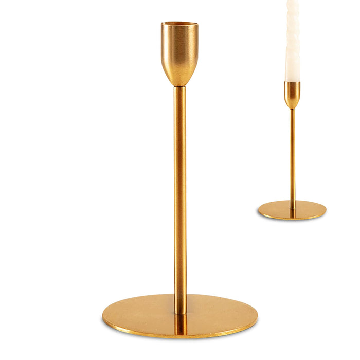 Xepro Gold Taper Candle Stick Holder Small Size
