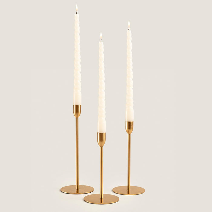 Xepro Gold Taper Candle Stick Holder Medium Size