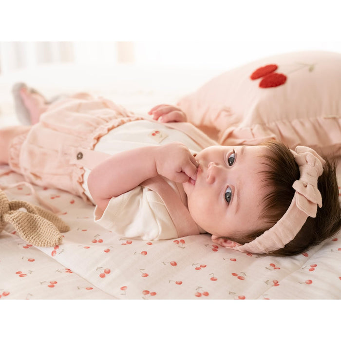 Cherry Boom Muslin Bandana Pink