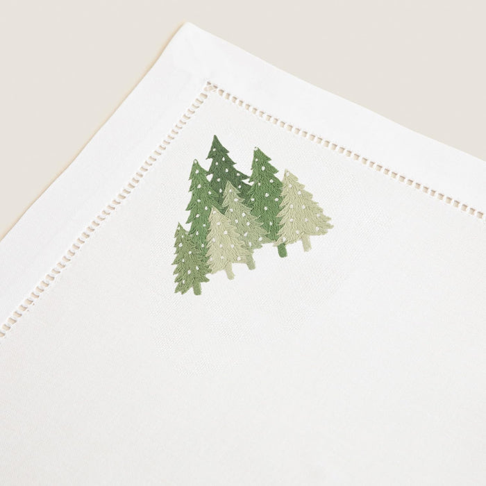 Tress Embroidered Napkin 16x16 inch White