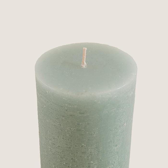 Glacier Pillar Candle 2.75x3.94 inch Green