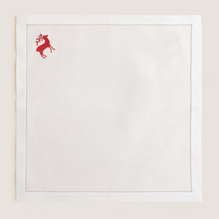 Galetto Embroidered Napkin 16x16 inch White