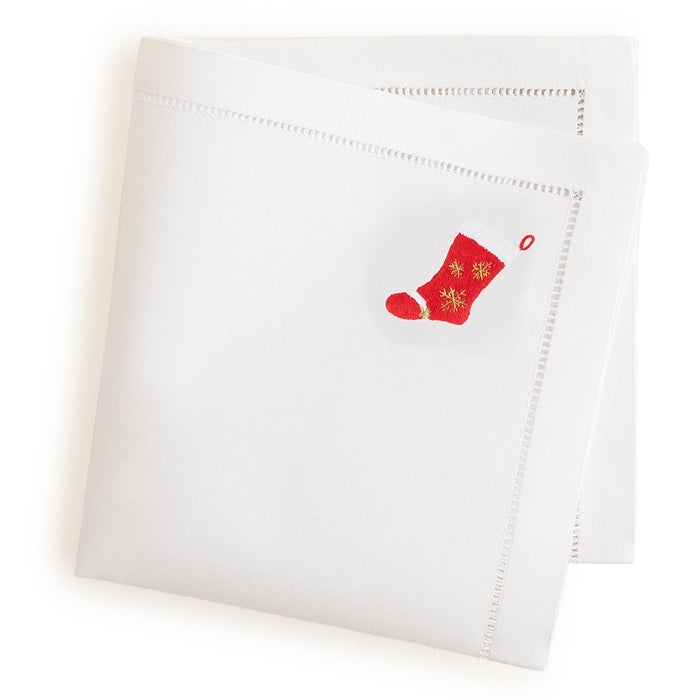 Vitalia Embroidered Napkin 16x16 inch White