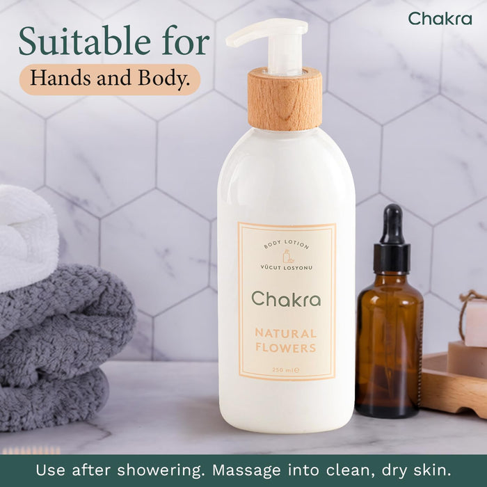 Body Lotion for Women & Men 8.4 oz Natural Flowers