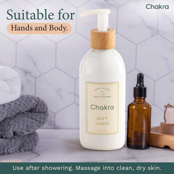 Body Lotion for Women & Men 8.4 oz Soft Linen