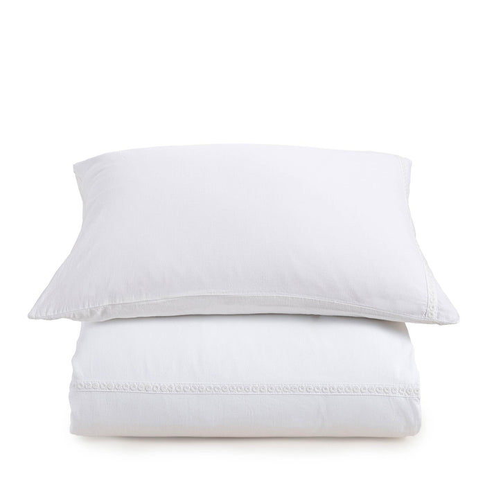 Nova Duvet Cover Set 90x92 inch White