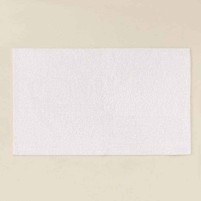 Solid Bath Mat 28x51 inch White