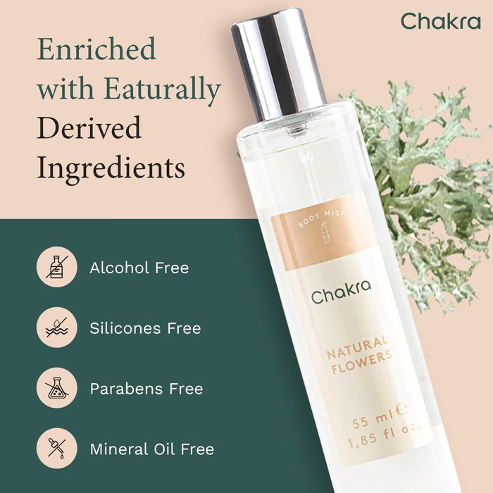 Body Spray for Women 1.85 oz Natural Flowers