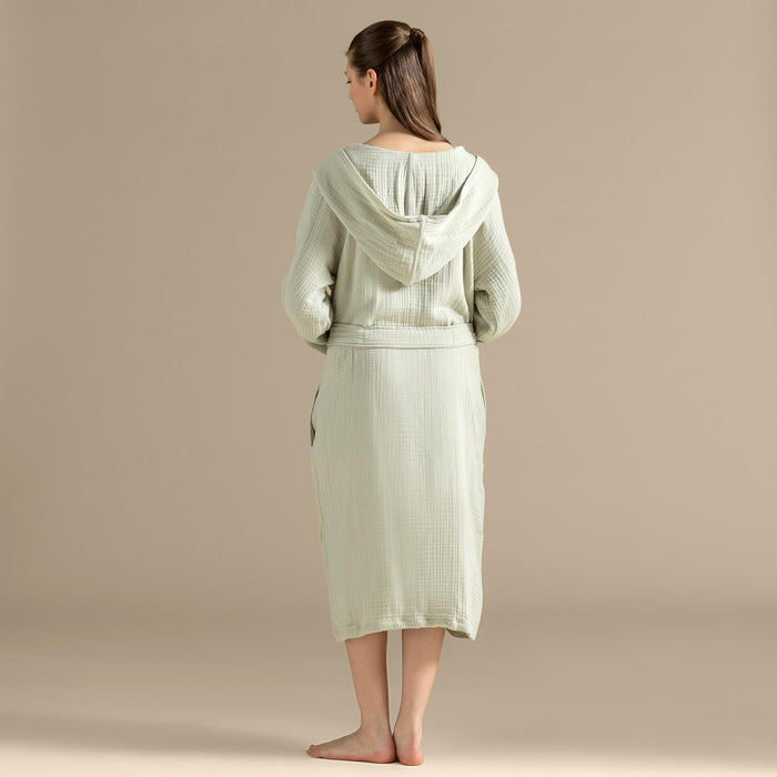 Armin Unisex Terry Cloth Bathrobe Mineral Green