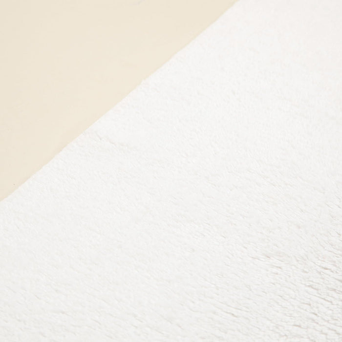 Solid Bamboo Bath Mat 24x40 inch White