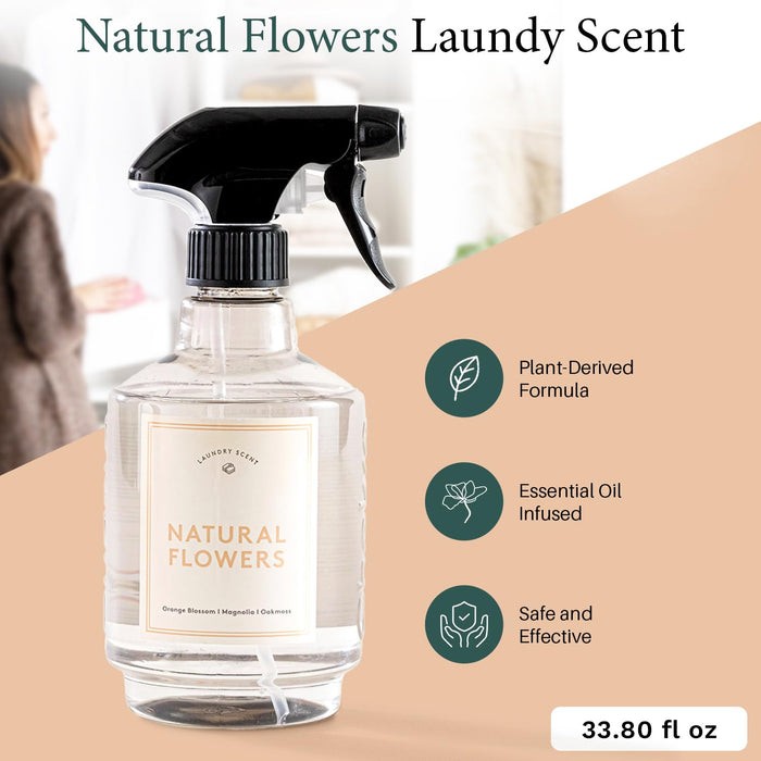 Freshener Fabric Spray 33.8 oz Natural Flowers