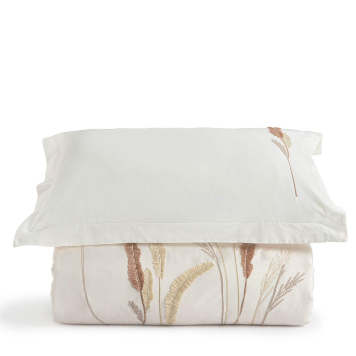 Silvi Cal King Duvet Cover 106x92 inch Ecru