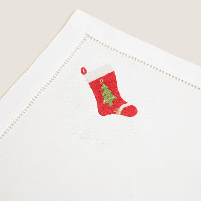 Volanye Embroidered Napkin 16x16 inch White