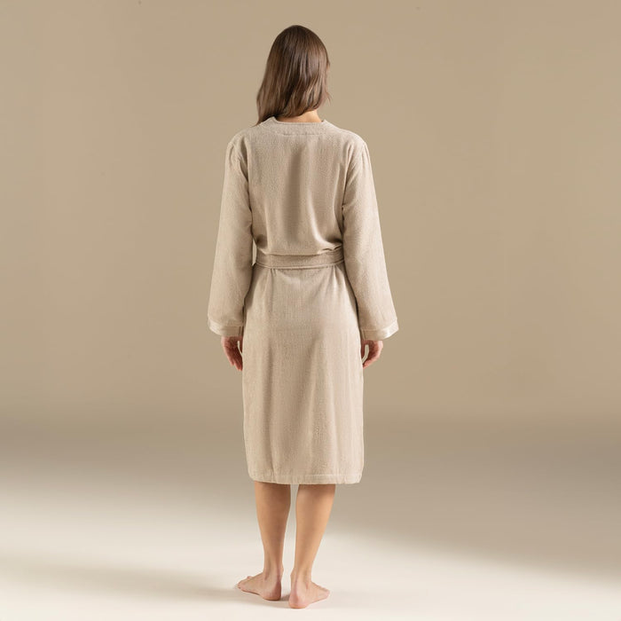Floss Unisex Terry Cloth Bathrobe Dark Beige
