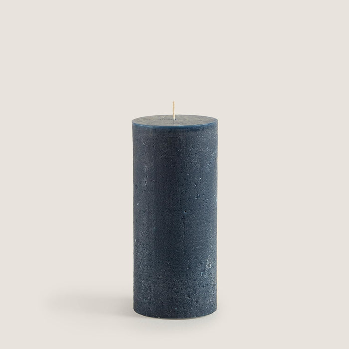 Glacier Pillar Candle 2.75x5.5 inch Marine Blue