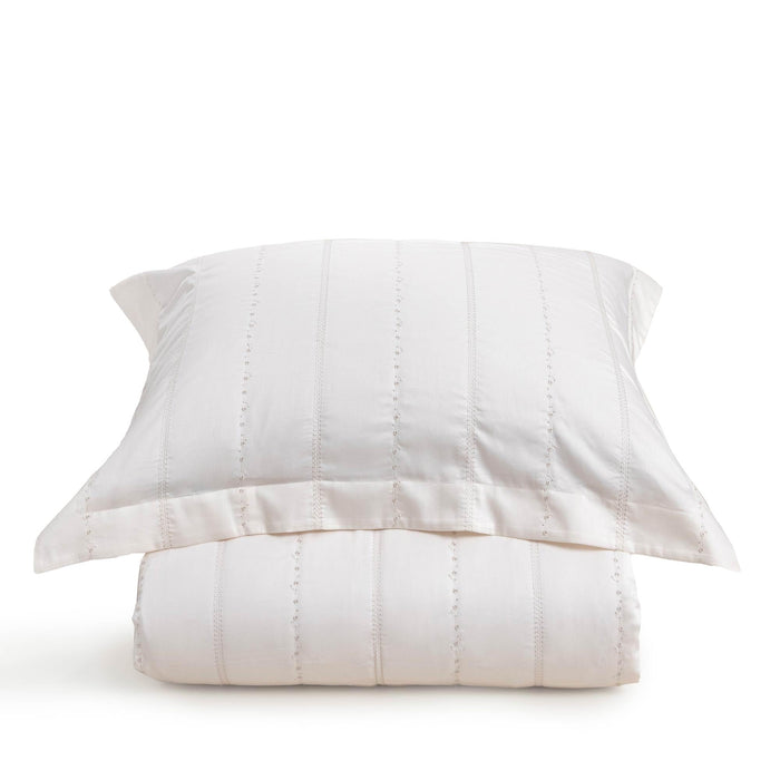 Alya Duvet Cover Set 90x92 inch Ecru