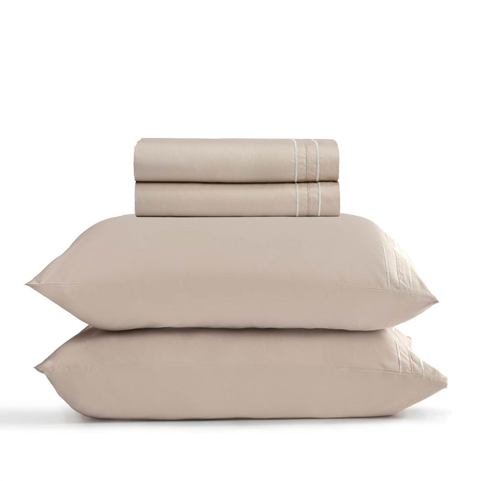Mirella King Sheet Set 76x80 inch Beige