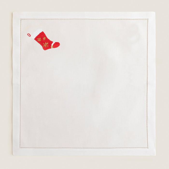 Vitalia Embroidered Napkin 16x16 inch White