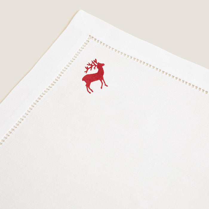 Galetto Embroidered Napkin 16x16 inch White