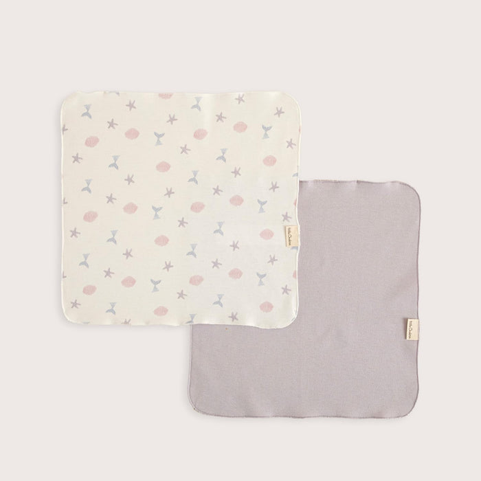 Magic Sea Bib Set Pack of 2 Ecru / Lilac