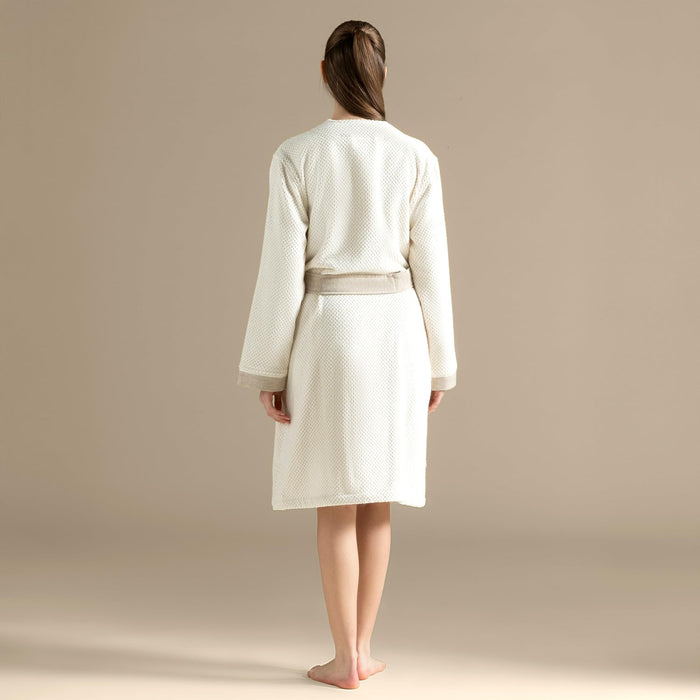 Isola Unisex Terry Cloth Bathrobe Natural