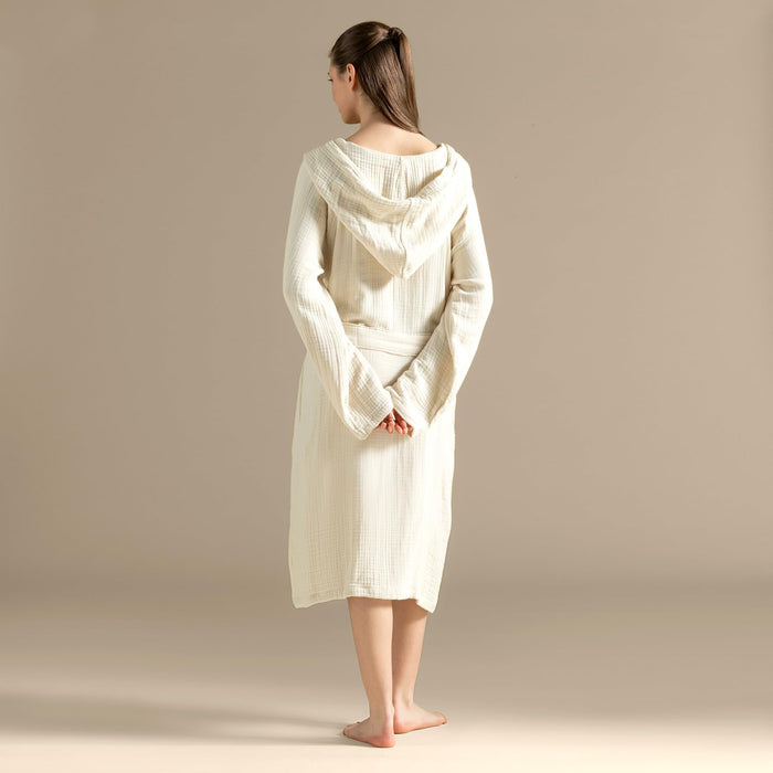 Armin Unisex Terry Cloth Bathrobe Soft Yellow