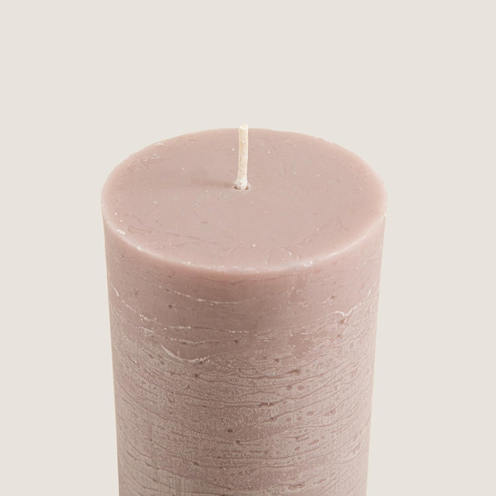 Glacier Pillar Candle 2.75x5.5 inch Rose