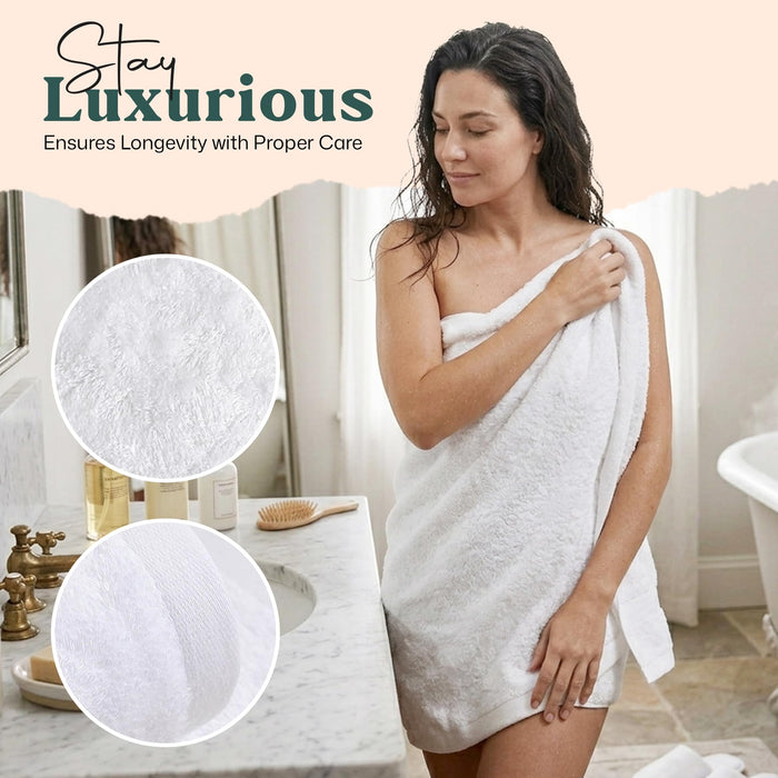 Solid Bath Sheet 40x70 inch White