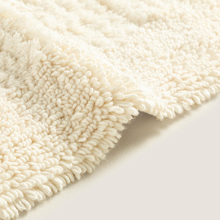 Eleta Bath Mat 28x51 inch Ecru