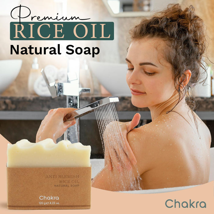 Natural Soap Bar 4.2 oz Rice Oil