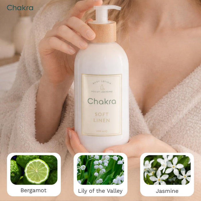Body Lotion for Women & Men 8.4 oz Soft Linen