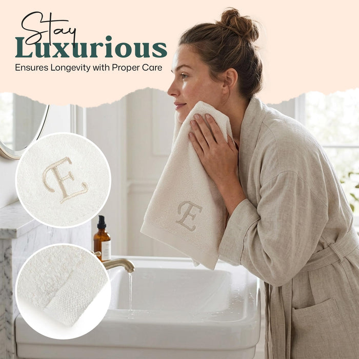 Solid Hand Towel 20x30 inch (E) Ecru