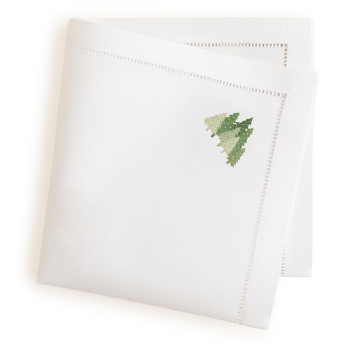 Tress Embroidered Napkin 16x16 inch White