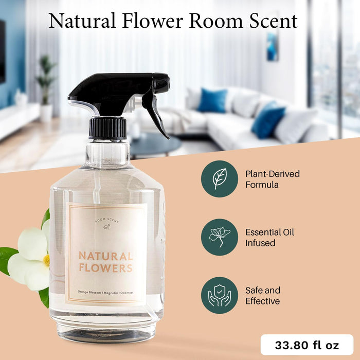 Air Freshener Room Spray 33.8 oz Natural Flowers