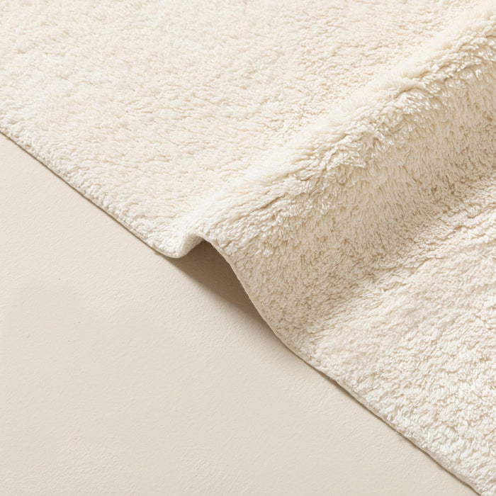 Solid Bamboo Bath Mat 24x40 inch Ecru