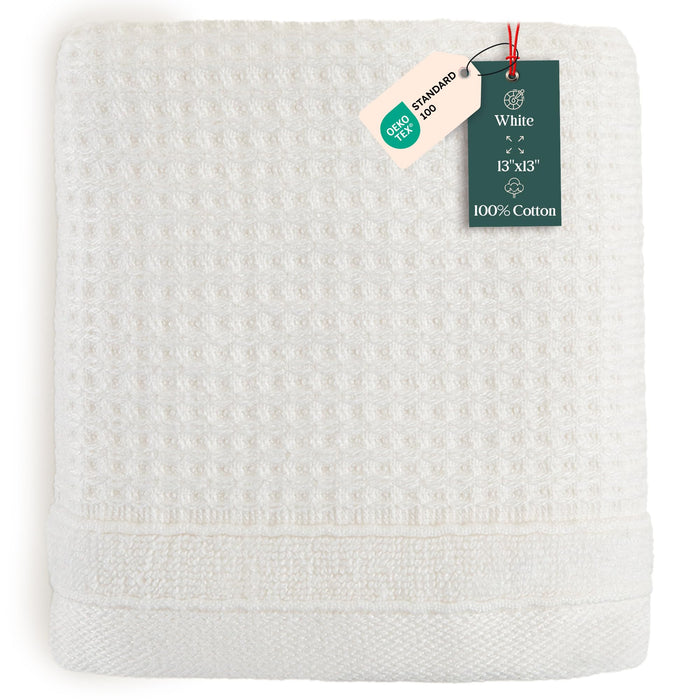 Albert Washcloth 13x13 inch White