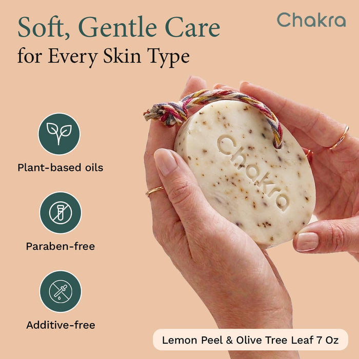 Natural Soap Bar 7.1 oz Lemon Peel / Olive Tree Leaf